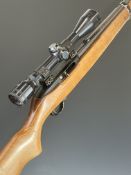 Ruger Model 10/22 .22 semi-automatic rifle with semi-pistol grip, multi-shot magazine, Tasco 4x40