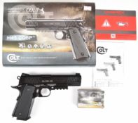 Umarex Colt Government Model .177 CO2 air pistol with chequered composite grips and multi-shot