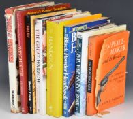Eight firearm / military books including The Peacemaker by John E. Parsons, The Handgun by