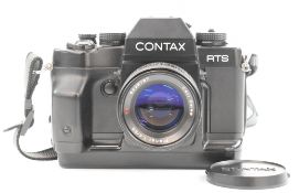 Contax RTS III 35mm SLR camera, serial number 015791, with Zeiss Planar 1.4/50 T* lens, serial