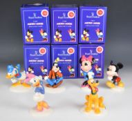 Royal Doulton six Walt Disney figures celebrating the 70 year anniversary of Mickey Mouse comprising