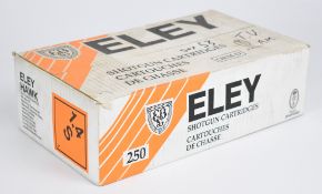 Two hundred and fifty 20 bore Eley Hawk VIP Game Bismuth 25g 5 shot shotgun cartridges, all in