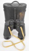 Pair of US Navy 7x50 binoculars by Bausch & Lomb, number 31404, dated 1941, with case