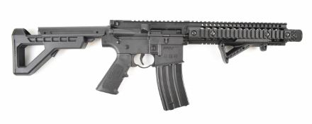 Crosman Panther Arms DPMS SBR .177 CO2 air rifle with textured pistol grip, composite tactical