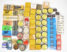 A large collection of blank cartridges including Cash Yellow Label captive bolt, .30 Rifle Grenade