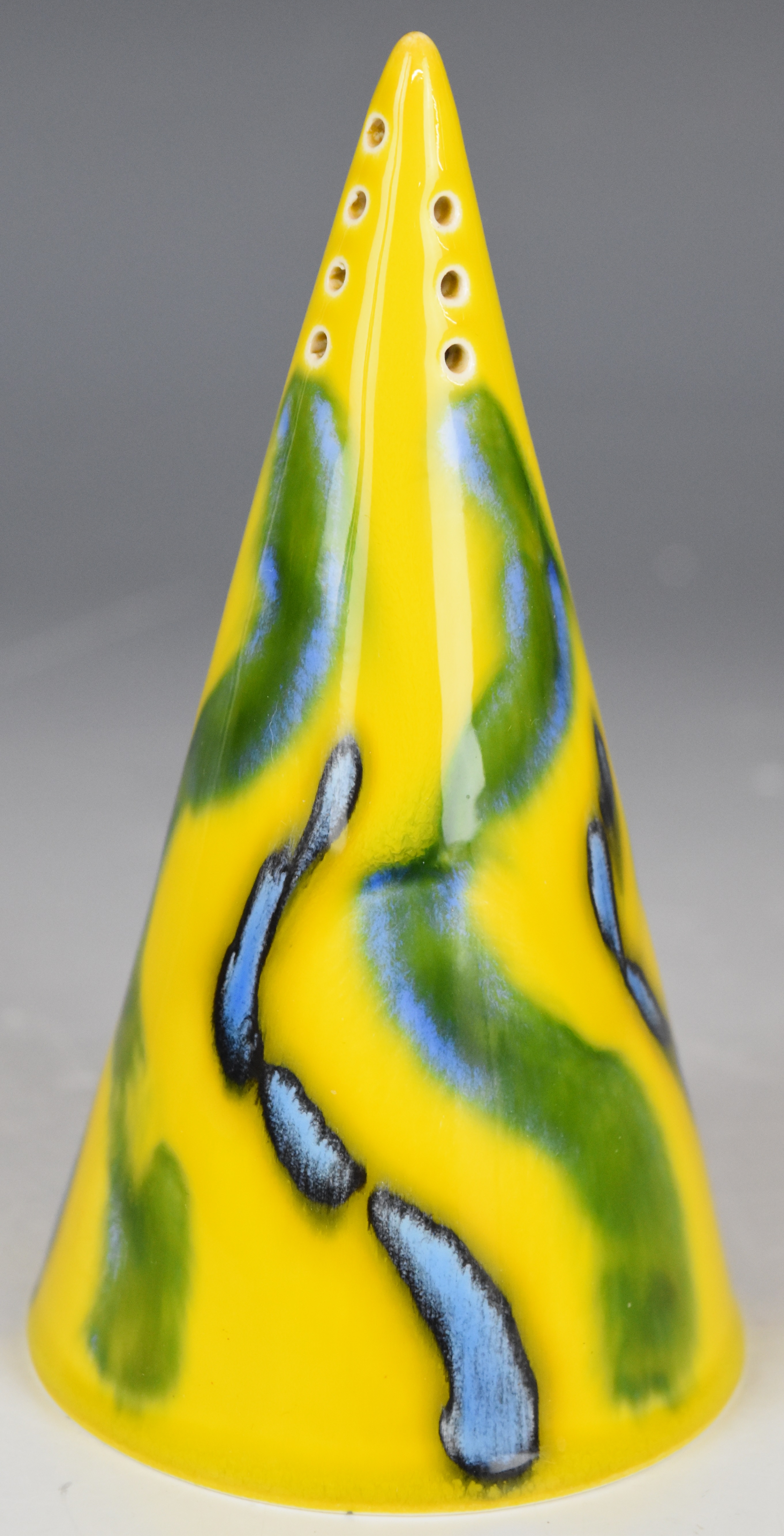 Poole Pottery mid century modern charger, Anita Harris sifter and a Lorna Bailey cache pot, - Image 2 of 11