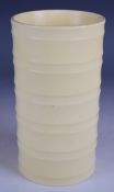 Keith Murray for Wedgwood sleeve vase with alternating concave segments, H16cm