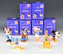 Royal Doulton six Walt Disney figures celebrating the 70 year anniversary of Mickey Mouse comprising