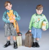 Royal Doulton limited edition figures The Boy Evacuee and Welcome Home, tallest 22cm