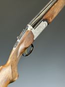 Lincoln No 2 20 bore over and under ejector shotgun with engraved scenes of dogs and birds to the