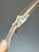 Continental 16 bore side by side shotgun with engraved locks, underside, trigger guard, thumb