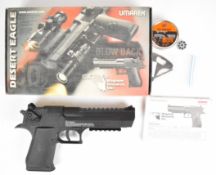 Umarex Magnum Research Desert Eagle .177 CO2 air pistol with monogrammed and textured grips, 8-