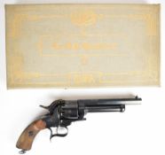 Pietta Le Mat .44 nine shot single action percussion revolver with engraved cylinder, spurred