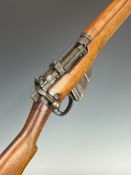 Lee-Enfield No 4 Mk I .410 shotgun converted .303 bolt-action service rifle with two-shot