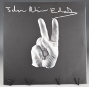 Private Press LP by Status Quo bassist John 'Rhino' Edwards with picture sleeve and lyric sheet,