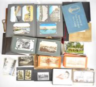 Collection of postcards and photographs with images from Samoa including a Samoan chief, princess, a