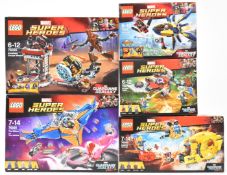 Five Lego Marvel Super Heroes - Guardians of the Galaxy sets comprising Starblaster Showdown