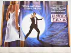 James Bond 007 The Living Daylights (1987) British quad film poster, starring Timothy Dalton and