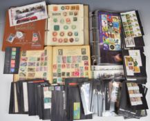 An assembly of GB and world stamps, loose, on stock cards etc., mint and used including some