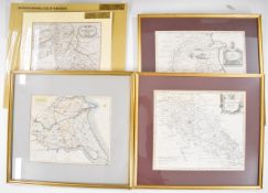 [Maps] Five engraved maps including four by Robert Morden comprising Worcestershire with the