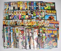 One hundred and thirty mostly Bronze Age 'The Invincible Iron Man' comics by Marvel