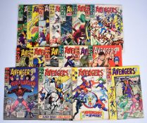 Eighteen Silver Age The Avengers comics by Marvel comprising a run from issue #37-54 and including
