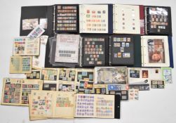 GB and world stamp collection and coin covers in various albums and folders