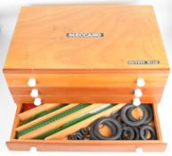Meccano red and green Outfit Number 10 in fitted set set of four drawers with reproduction