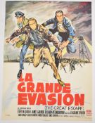 The Great Escape (1963) French film poster 'Le Grande Evasion', 56 x 76cm, folded.