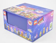 The Lego Movie minifigure box containing 60 sealed bags, 71004. 2014.