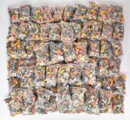 A large quantity of Preiser or similar 1:43 scale plastic figures including city workers, rail