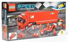 Lego Speed Champions F14 T & Scuderia Ferrari Truck, 75913, 2015, in sealed box.