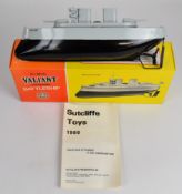 Sutcliffe Models tinplate clockwork Valiant Battleship, in original box
