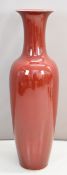 Large Chinese Sang de Boeuf floor vase, H122cm