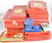 Sixteen Meccano outfits comprising 8 (x2), 8A, 7, 6 (x3), 6A (x2), 5, 5A, 4, 4A (x2), 3A, 2A