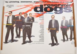 Reservoir Dogs (1992) British quad film poster, starring Harvey Keitel and Tim Roth, directed by