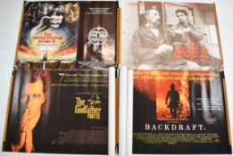 Ten British quad film posters to include The Godfather Part III, Hudson Hawk, The Never Ending