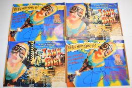Four Tank Girl (1995) British quad film posters, starring Lori Petty and directed by Rachel Talalay,
