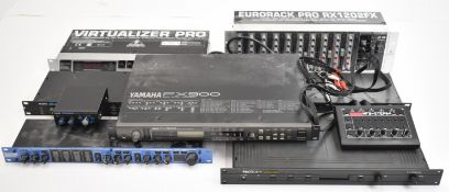 Recording Studio rack mounted effects modules to include Yamaha FX900, Behringer Virtualizer Pro,