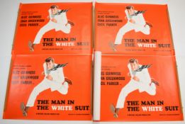 Five The Man in the White Suit (1951) British quad film posters, 1990s re-release, starring Alec