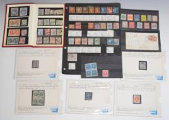 A mostly used Queen Victoria to King George V GB stamp selection in small stockbook and on stock