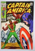 Captain America #57 by Marvel Comics (1969) first appearance of Falcon.