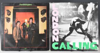 Two Punk Rock / New Wave LPs comprising The Clash London Calling (CBS 88478) double LP Holland