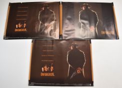 Three Unforgiven (1992) British quad film posters, starring Clint Eastwood and Gene Hackman, 76 x