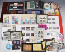 Queen Elizabeth II mint GB stamp collection in albums, on stock pages and album pages, low value