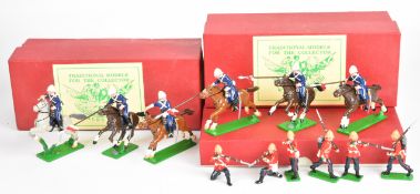 Twelve Trophy Miniatures painted metal toy soldiers from the Zulu War series, in original boxes.