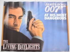 James Bond 007 The Living Daylights (1987) British quad film poster, starring Timothy Dalton and