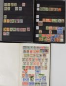 Three stockbooks of Cyprus, Kuwait and Bahrain stamps, mostly used, all reigns