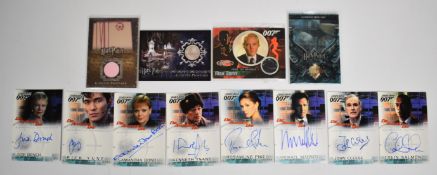 Eight James Bond 007 Die Another Day autograph chase cards by Rittenhouse Archives Ltd. comprising