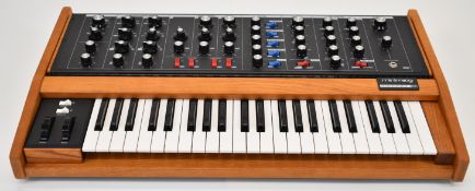Mini Moog Voyager OS Old School Analog Synthesizer with 44 keys, serial no. OS0297, in original